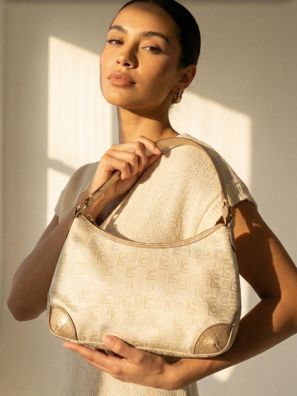 Liz Claiborne Pattern Shoulder Bag Purse | Vintage Y2K Era | Used Good Condition